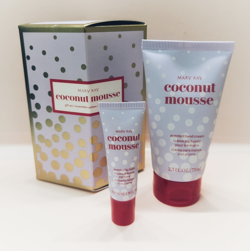 Mary Kay Coconut Mousse Hand Cream and Lip Balm